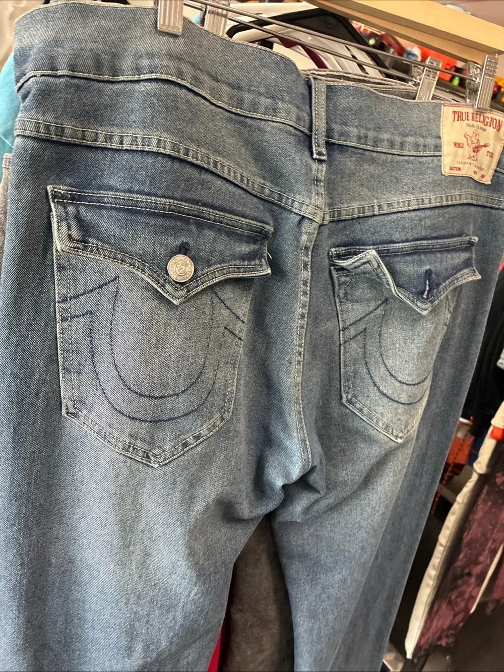Men’s True Religion Geno World Tour Jeans Denim Used sz 36